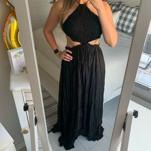 Olivaceous Formal Black Maxi